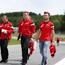 Will Stevens (GBR) Marussia walks the track at Formula One World Championship, Rd8, Austrian Grand Prix, Preparations, Spielberg, Austria, Thursday 18 June 2015. © Sutton Motorsport Images