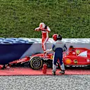 Antonio Fuoco (ITA) Ferrari SF15-T crashed at Formula One Testing, Day One, Spielberg, Austria, Tuesday 23 June 2015. © Sutton Motorsport Images