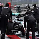 Pascal Wehrlein (GER) Mercedes AMG F1 W06 is pushed in pit lane by the Mercedes AMG F1 mechanics at Formula One Testing, Day One, Spielberg, Austria, Tuesday 23 June 2015. © Sutton Motorsport Images
