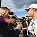 Nico Rosberg (GER) Mercedes AMG F1 talks to the media at Formula One Testing, Day Two, Spielberg, Austria, Wednesday 24 June 2015. © Sutton Motorsport Images