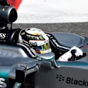 Lewis Hamilton (GBR) Mercedes AMG F1 W06 at Formula One World Championship, Rd4, Bahrain Grand Prix Practice, Bahrain International Circuit, Sakhir, Bahrain, Friday 17 April 2015. © Sutton Motorsport Images