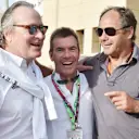 Mansour Ojjeh (KSA) TAG with Paul Stewart (GBR) and Gerhard Berger (AUT) at Formula One World Championship, Rd4, Bahrain Grand Prix Qualifying, Bahrain International Circuit, Sakhir, Bahrain, Saturday 18  April 2015. © Sutton Motorsport Images