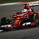 Sebastian Vettel (GER) Ferrari SF15-T at Formula One World Championship, Rd4, Bahrain Grand Prix Qualifying, Bahrain International Circuit, Sakhir, Bahrain, Saturday 18  April 2015. © Sutton Motorsport Images