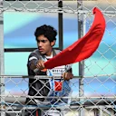 Red flag is waved in FP3 at Formula One World Championship, Rd4, Bahrain Grand Prix Qualifying, Bahrain International Circuit, Sakhir, Bahrain, Saturday 18  April 2015. © Sutton Motorsport Images