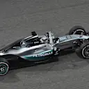 Lewis Hamilton (GBR) Mercedes AMG F1 W06 celebrates winning at Formula One World Championship, Rd4, Bahrain Grand Prix Race, Bahrain International Circuit, Sakhir, Bahrain, Sunday 19  April 2015. © Sutton Motorsport Images