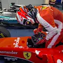 Kimi Raikkonen (FIN) Ferrari SF15-T in parc ferme at Formula One World Championship, Rd4, Bahrain Grand Prix Race, Bahrain International Circuit, Sakhir, Bahrain, Sunday 19  April 2015. © Sutton Motorsport Images