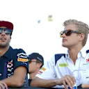 Daniel Ricciardo (AUS) Red Bull Racing and Marcus Ericsson (SWE) Sauber during the drivers parade at Formula One World Championship, Rd4, Bahrain Grand Prix Race, Bahrain International Circuit, Sakhir, Bahrain, Sunday 19  April 2015. © Sutton Motorsport Images