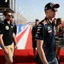 Daniil Kyvat (RUS) Red Bull Racing during the drivers parade at Formula One World Championship, Rd4, Bahrain Grand Prix Race, Bahrain International Circuit, Sakhir, Bahrain, Sunday 19  April 2015. © Sutton Motorsport Images