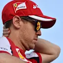 Sebastian Vettel (GER) Ferrari at Formula One World Championship, Rd4, Bahrain Grand Prix Race, Bahrain International Circuit, Sakhir, Bahrain, Sunday 19  April 2015. © Sutton Motorsport Images