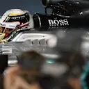 Race winner Lewis Hamilton (GBR) Mercedes AMG F1 W06 in Parc Ferme at Formula One World Championship, Rd4, Bahrain Grand Prix Race, Bahrain International Circuit, Sakhir, Bahrain, Sunday 19  April 2015. © Sutton Motorsport Images
