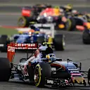 Carlos Sainz jr (ESP) Scuderia Toro Rosso STR10 at Formula One World Championship, Rd4, Bahrain Grand Prix Race, Bahrain International Circuit, Sakhir, Bahrain, Sunday 19  April 2015. © Sutton Motorsport Images