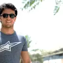 Sergio Perez (MEX) Force India at Formula One World Championship, Rd4, Bahrain Grand Prix Preparations, Bahrain International Circuit, Sakhir, Bahrain, Thursday 16  April 2015. © Sutton Motorsport Images