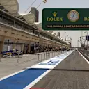 Rolex sign and clock at Formula One World Championship, Rd4, Bahrain Grand Prix Preparations, Bahrain International Circuit, Sakhir, Bahrain, Thursday 16 April 2015. © Sutton Motorsport Images