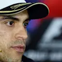 Pastor Maldonado (VEN) Lotus at the press conference at Formula One World Championship, Rd4, Bahrain Grand Prix Preparations, Bahrain International Circuit, Sakhir, Bahrain, Thursday 16  April 2015. © Sutton Motorsport Images
