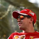 Sebastian Vettel (GER) Ferrari at Formula One World Championship, Rd4, Bahrain Grand Prix Preparations, Bahrain International Circuit, Sakhir, Bahrain, Thursday 16  April 2015. © Sutton Motorsport Images