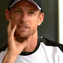 Jenson Button (GBR) McLaren at Formula One World Championship, Rd4, Bahrain Grand Prix Preparations, Bahrain International Circuit, Sakhir, Bahrain, Thursday 16  April 2015. © Sutton Motorsport Images