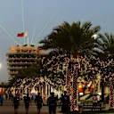 Paddock at night at Formula One World Championship, Rd4, Bahrain Grand Prix Preparations, Bahrain International Circuit, Sakhir, Bahrain, Thursday 16  April 2015. © Sutton Motorsport Images
