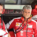 James Allison (GBR) Ferrari Chassis Technical Director and Maurizio Arrivabene (ITA) Ferrari Team Principal at Formula One World Championship, Rd11, Belgian Grand Prix, Practice, Spa Francorchamps, Belgium, Friday 21 August 2015. © Sutton Motorsport Images