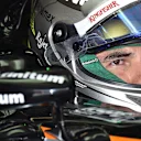 Sergio Perez (MEX) Force India VJM08 at Formula One World Championship, Rd11, Belgian Grand Prix, Practice, Spa Francorchamps, Belgium, Friday 21 August 2015. © Sutton Motorsport Images