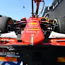 The car of Kimi Raikkonen (FIN) Ferrari SF15-T is recovered after stopping on track due to mechanical failure in Q2 at Formula One World Championship, Rd11, Belgian Grand Prix, Qualifying, Spa Francorchamps, Belgium, Saturday 22 August 2015. © Sutton Motorsport Images