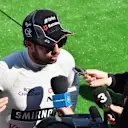 Sergio Perez (MEX) Force India talks to the media at Formula One World Championship, Rd11, Belgian Grand Prix, Qualifying, Spa Francorchamps, Belgium, Saturday 22 August 2015. © Sutton Motorsport Images