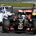 Romain Grosjean (FRA) Lotus E23 Hybrid battles with Valtteri Bottas (FIN) Williams FW37 at Formula One World Championship, Rd11, Belgian Grand Prix, Race, Spa Francorchamps, Belgium, Sunday 23 August 2015. © Sutton Motorsport Images