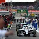 Lewis Hamilton (GBR) Mercedes AMG F1 W06 in parc ferme at Formula One World Championship, Rd11, Belgian Grand Prix, Race, Spa Francorchamps, Belgium, Sunday 23 August 2015. © Sutton Motorsport Images