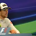 Romain Grosjean (FRA) Lotus F1 in the Press Conference at Formula One World Championship, Rd11, Belgian Grand Prix, Race, Spa Francorchamps, Belgium, Sunday 23 August 2015. © Sutton Motorsport Images