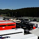Paddock and trucks at Formula One World Championship, Rd11, Belgian Grand Prix, Preparations, Spa Francorchamps, Belgium, Thursday 20 August 2015. © Sutton Motorsport Images