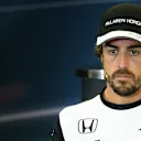 Fernando Alonso (ESP) McLaren in the Press Conference at Formula One World Championship, Rd11, Belgian Grand Prix, Preparations, Spa Francorchamps, Belgium, Thursday 20 August 2015. © Sutton Motorsport Images