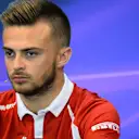 Will Stevens (GBR) Marussia in the Press Conference at Formula One World Championship, Rd11, Belgian Grand Prix, Preparations, Spa Francorchamps, Belgium, Thursday 20 August 2015. © Sutton Motorsport Images