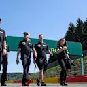 Pastor Maldonado (VEN) Lotus walks the track at Formula One World Championship, Rd11, Belgian Grand Prix, Preparations, Spa Francorchamps, Belgium, Thursday 20 August 2015. © Sutton Motorsport Images
