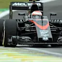 Jenson Button (GBR) McLaren MP4-30 at Formula One World Championship, Rd18, Brazilian Grand Prix, Practice, Interlagos, Sao Paulo, Brazil, Friday 13 November 2015. © Sutton Motorsport Images