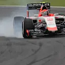 Alexander Rossi (USA) Marussia locks up at Formula One World Championship, Rd18, Brazilian Grand Prix, Practice, Interlagos, Sao Paulo, Brazil, Friday 13 November 2015. © Sutton Motorsport Images