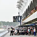 Pit lane at Formula One World Championship, Rd18, Brazilian Grand Prix, Practice, Interlagos, Sao Paulo, Brazil, Friday 13 November 2015. © Sutton Motorsport Images