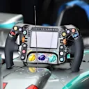 Mercedes AMG F1 W06 steering wheel at Formula One World Championship, Rd18, Brazilian Grand Prix, Practice, Interlagos, Sao Paulo, Brazil, Friday 13 November 2015. © Sutton Motorsport Images