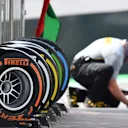 Pirelli tyres at Formula One World Championship, Rd18, Brazilian Grand Prix, Practice, Interlagos, Sao Paulo, Brazil, Friday 13 November 2015. © Sutton Motorsport Images