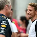 Jonathan Wheatley (GBR) Red Bull Racing Team Manager and Jenson Button (GBR) McLaren at Formula One World Championship, Rd18, Brazilian Grand Prix, Practice, Interlagos, Sao Paulo, Brazil, Friday 13 November 2015. © Sutton Motorsport Images