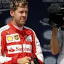 Sebastian Vettel (GER) Ferrari celebrates in parc ferme at Formula One World Championship, Rd18, Brazilian Grand Prix, Qualifying, Interlagos, Sao Paulo, Brazil, Saturday 14 November 2015. © Sutton Motorsport Images