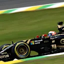 Romain Grosjean (FRA) Lotus E23 Hybrid at Formula One World Championship, Rd18, Brazilian Grand Prix, Qualifying, Interlagos, Sao Paulo, Brazil, Saturday 14  November 2015. © Sutton Motorsport Images
