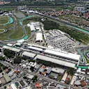 Aerial view at Formula One World Championship, Rd18, Brazilian Grand Prix, Qualifying, Interlagos, Sao Paulo, Brazil, Saturday 14 November 2015. © Sutton Motorsport Images