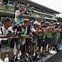 Photographers at Formula One World Championship, Rd18, Brazilian Grand Prix, Qualifying, Interlagos, Sao Paulo, Brazil, Saturday 14 November 2015. © Sutton Motorsport Images