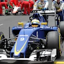 Marcus Ericsson (SWE) Sauber C34 on the grid at Formula One World Championship, Rd18, Brazilian Grand Prix, Race, Interlagos, Sao Paulo, Brazil, Sunday 15 November 2015. © Sutton Motorsport Images