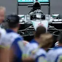 Race winner Nico Rosberg (GER) Mercedes AMG F1 W06 in parc ferme at Formula One World Championship, Rd18, Brazilian Grand Prix, Race, Interlagos, Sao Paulo, Brazil, Sunday 15 November 2015. © Sutton Motorsport Images