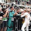 Race winner Nico Rosberg (GER) Mercedes AMG F1 celebrates in parc ferme at Formula One World Championship, Rd18, Brazilian Grand Prix, Race, Interlagos, Sao Paulo, Brazil, Sunday 15 November 2015. © Sutton Motorsport Images
