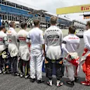 Driver group on the grid at Formula One World Championship, Rd18, Brazilian Grand Prix, Race, Interlagos, Sao Paulo, Brazil, Sunday 15 November 2015. © Sutton Motorsport Images