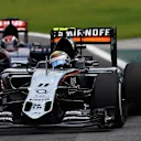 Sergio Perez (MEX) Force India VJM08 at Formula One World Championship, Rd18, Brazilian Grand Prix, Race, Interlagos, Sao Paulo, Brazil, Sunday 15 November 2015. © Sutton Motorsport Images