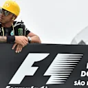 Lewis Hamilton (GBR) Mercedes AMG F1 on the drivers parade at Formula One World Championship, Rd18, Brazilian Grand Prix, Race, Interlagos, Sao Paulo, Brazil, Sunday 15 November 2015. © Sutton Motorsport Images