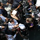 Nico Rosberg (GER) Mercedes AMG F1 talks with the media at Formula One World Championship, Rd18, Brazilian Grand Prix, Preparations, Interlagos, Sao Paulo, Brazil, Thursday 12 November 2015. © Sutton Motorsport Images