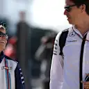 Susie Wolff (GBR) Williams Development Driver and Toto Wolff (AUT) Mercedes AMG F1 Director of Motorsport at Formula One World Championship, Rd9, British Grand Prix, Practice, Silverstone, England, Friday 3 July 2015. © Sutton Motorsport Images
